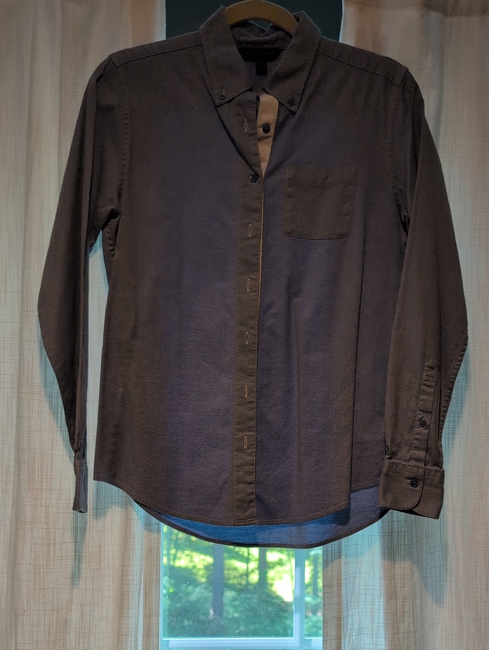 Brooks Brothers Women’s Blue Button Down Dress Shirt with Chest Pocket - Size 4